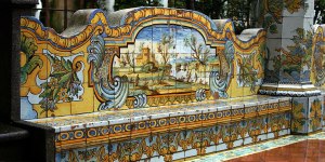 Decoding the wonderful decorations of Naples&#8217; Cloister of St. Clare