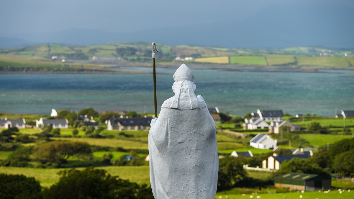 Ireland statue st. Patrick, county mayo