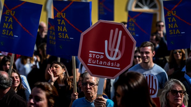 ANTI-EUTHANASIA RALLY IN PORTUGAL IN 2020