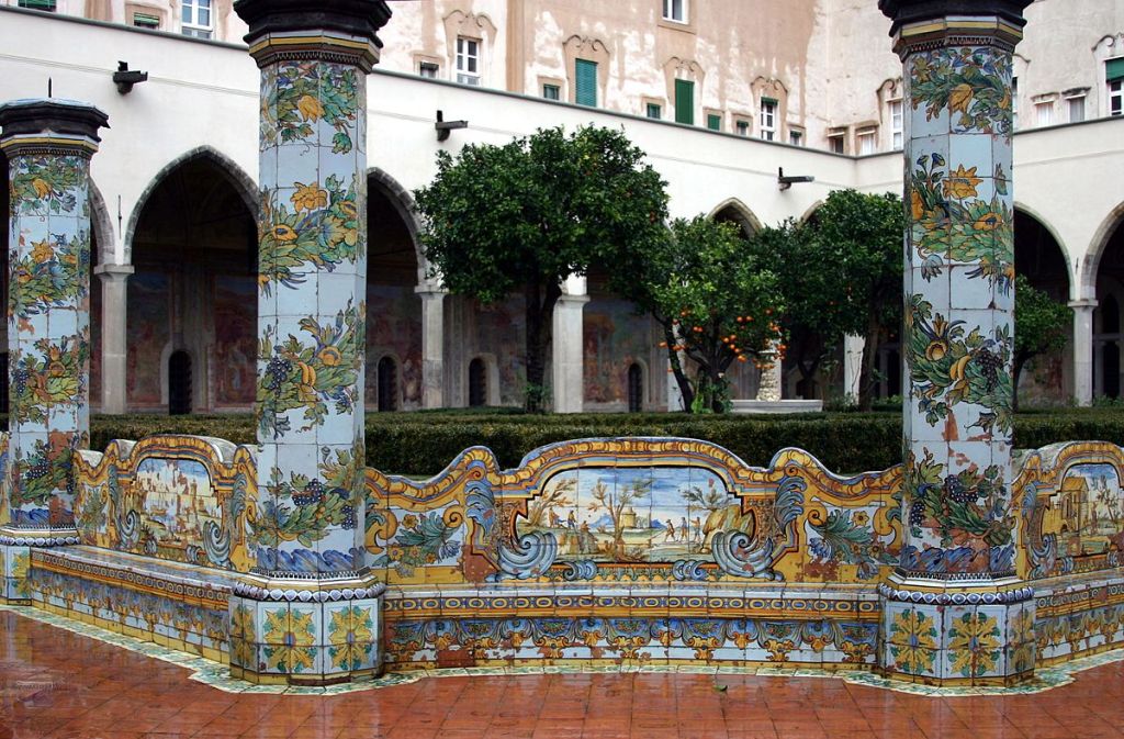 pillars at the Convent of Saint Clair, Naples