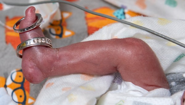 Chandler-Brock-and-Levi-Gonzalez-wedding-at-Penn-State-Health-Childrens-Hospital-newborn-Yuriel-Gonzalez-Brock-ring-bearer