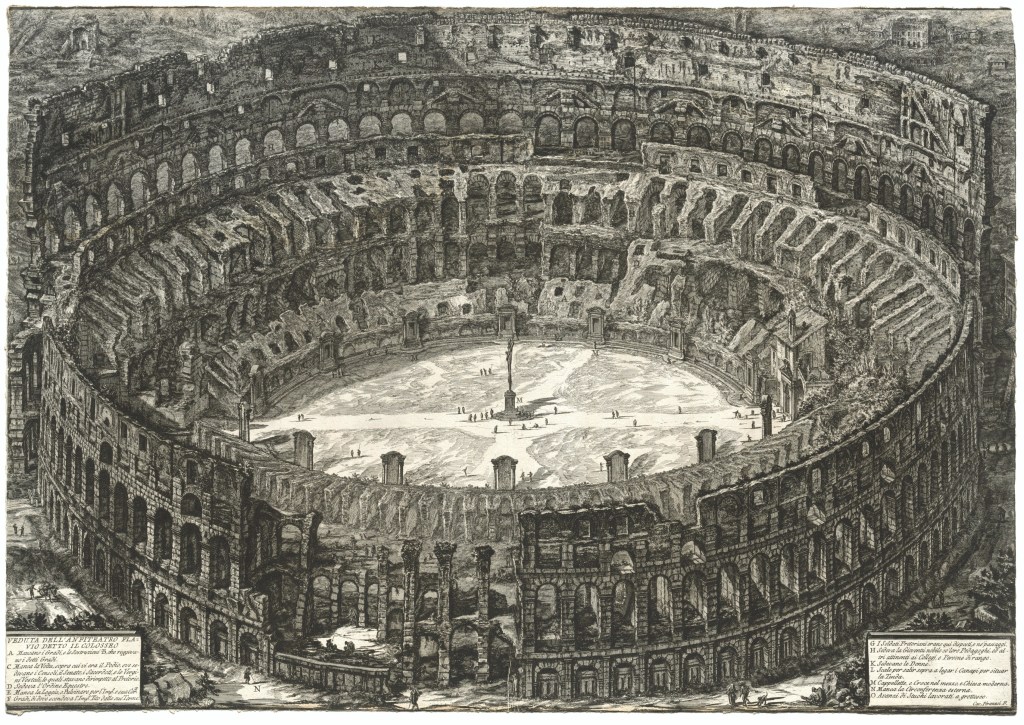 The Colosseum, etching from Views of Rome, Giovanni Battista Piranesi