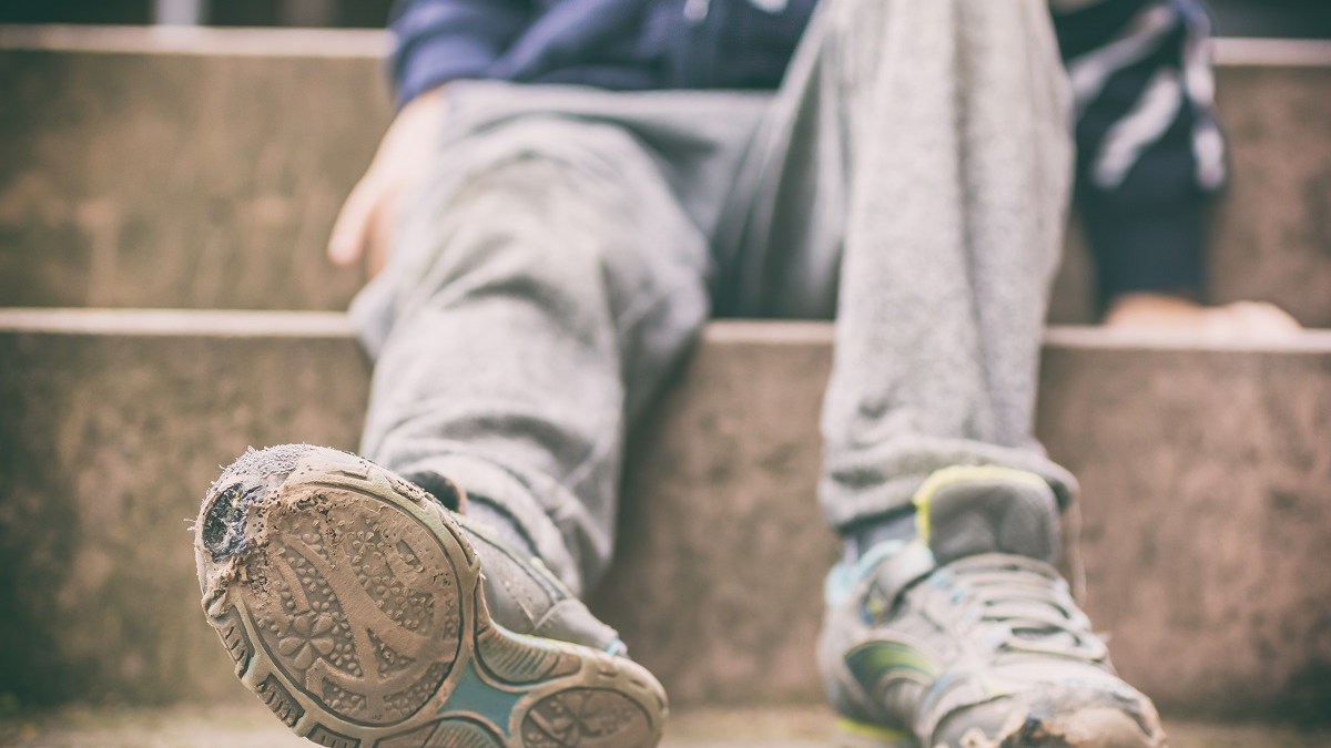 Child poverty shoes