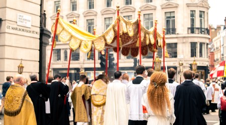Eucharistic adoration didn’t exist until Corpus Christi was established