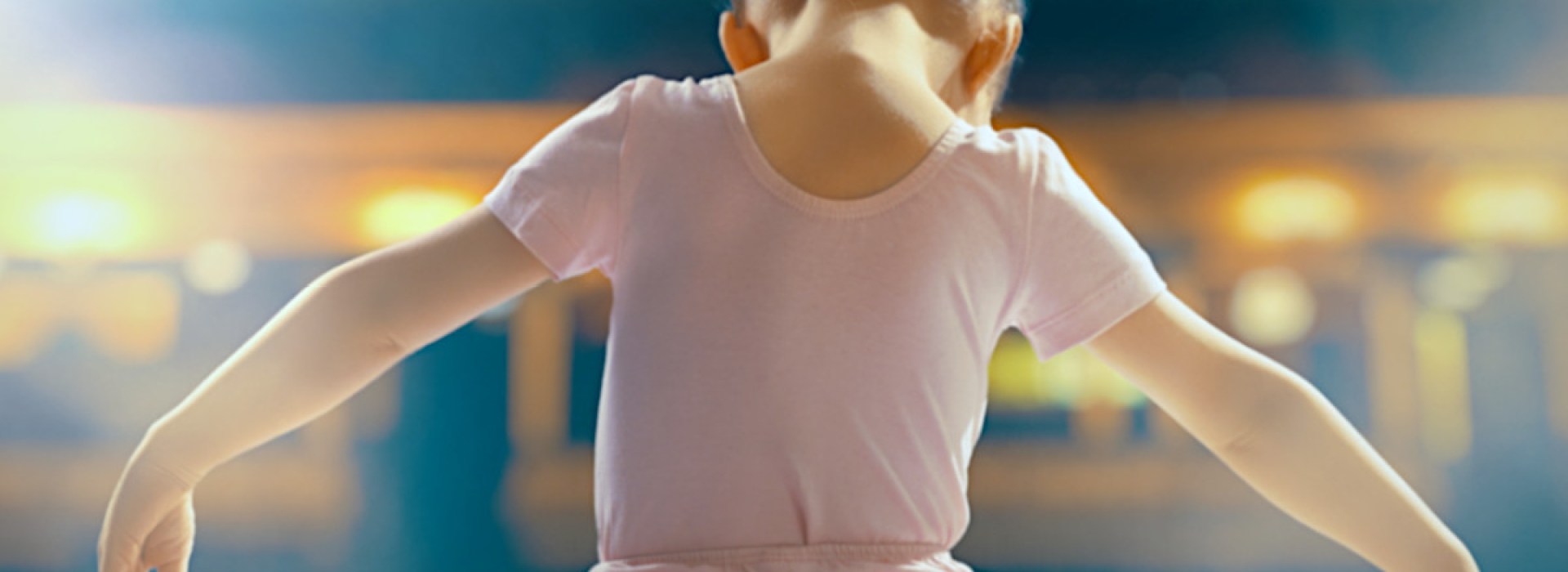 little girl ballet dancer stage
