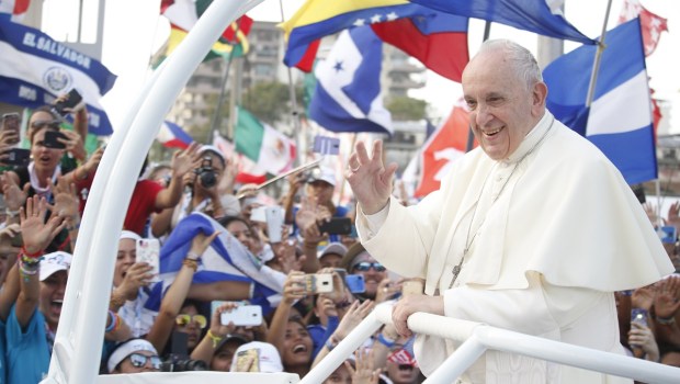 Pope Francis at world youth day