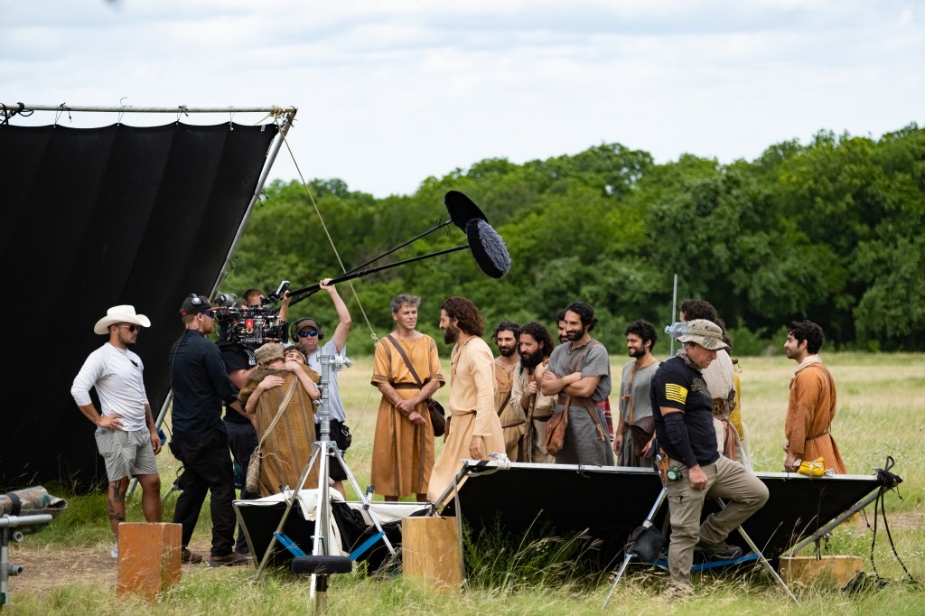 Behind the scenes filming The Chosen.