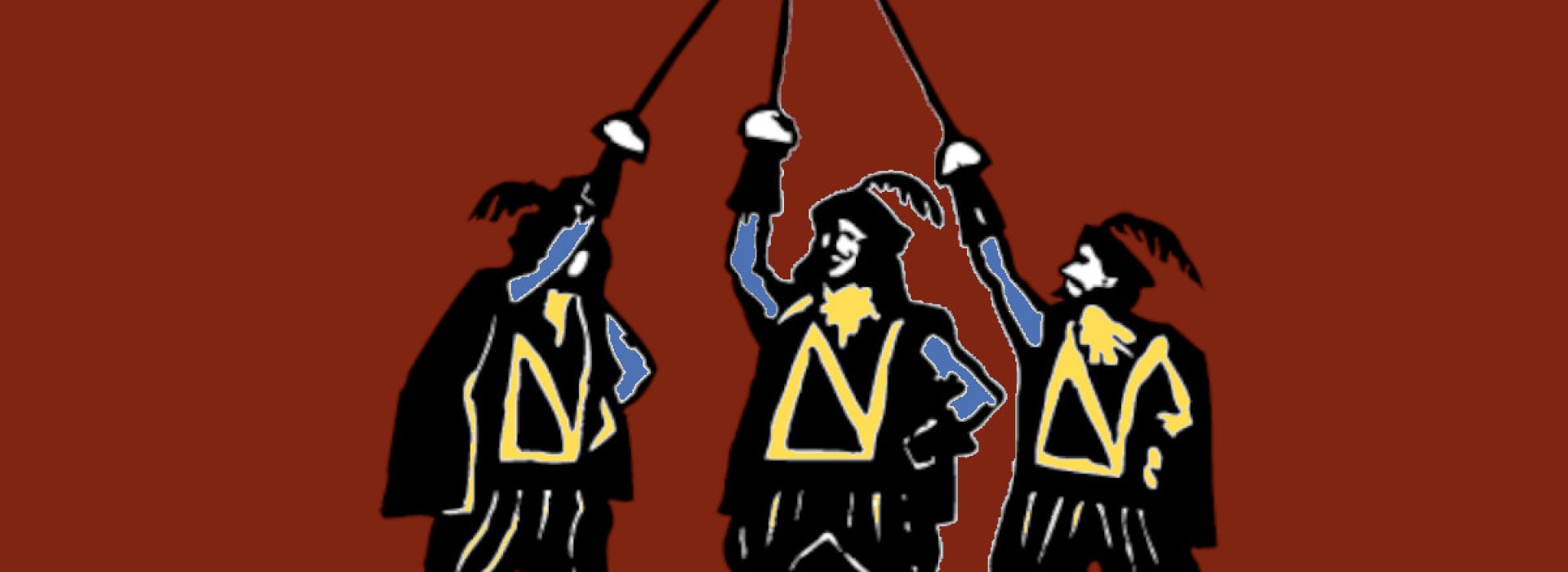 Three musketeers illustration