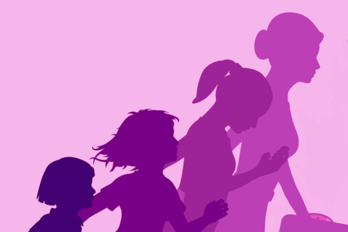 Graphic art - from girl to woman