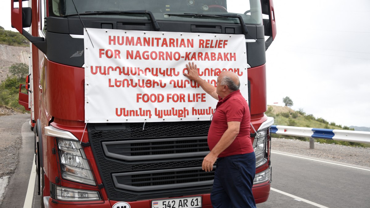 Humanitarian truck for Nagorno-Karabakh