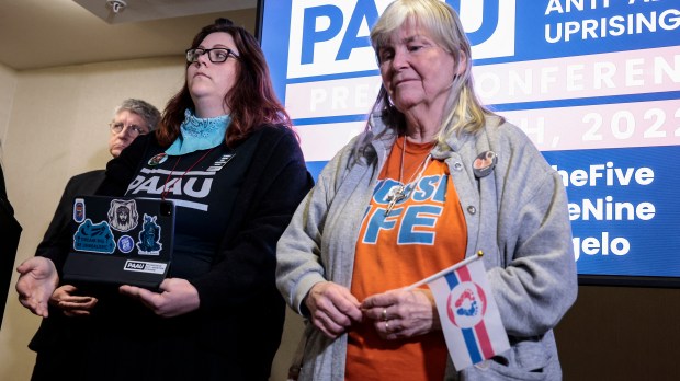 Pro-life activists Randall Terry Lauren Handy, and Joan Andrews Bell