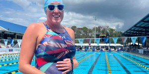 Pregnant swimming champ gives top advice for expectant moms