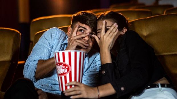 couple close at scary movie