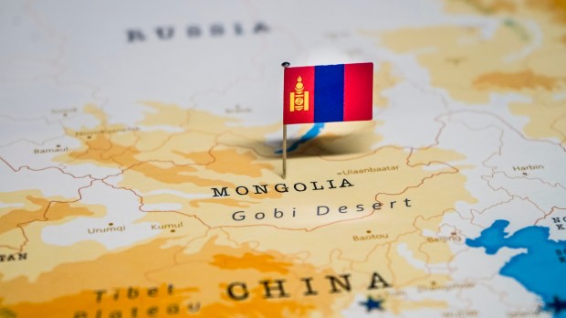 mongolia flag map