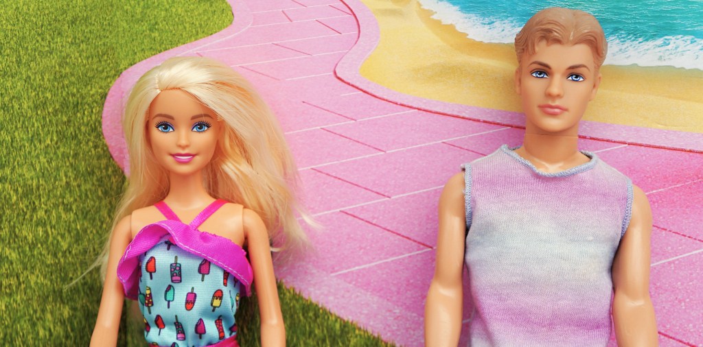 Portrait of Ken and Barbie