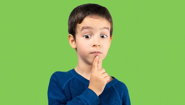 thinking boy