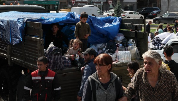 Armenian refugees in Nagorno-Karabakh