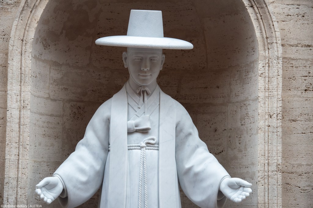 mass in St. Peter's Basilica on the occasion of the unveiling of the statue of St. Andrew Kim Tae-gon, the first Korean-born Catholic priest