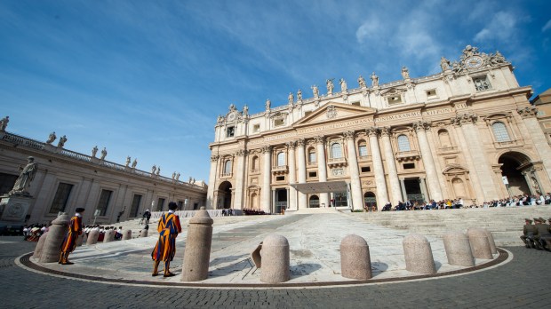 Pope Francis during his weekly general audience in St. Peter's square