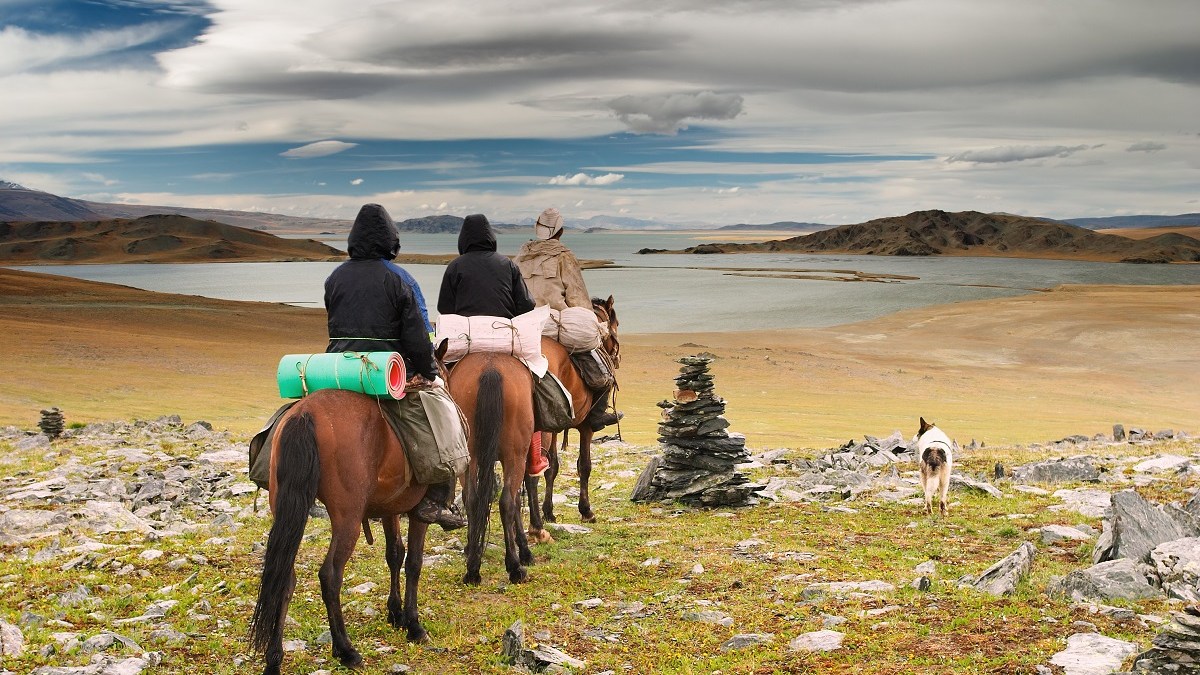 Riders in Mongolia