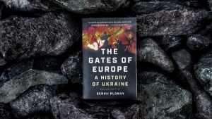 Book "The Gates of Europe: A History of Ukraine" on rocks
