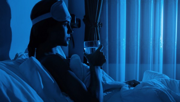 darkness sleepless woman water