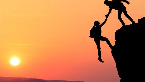 Trust sunset mountain shadow