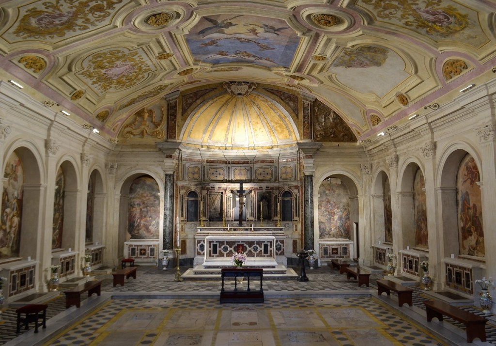the main altar of the church of Santa Maria della Sanità.