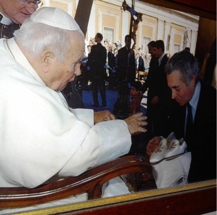 Pope St. John Paul II with Stefanelli
