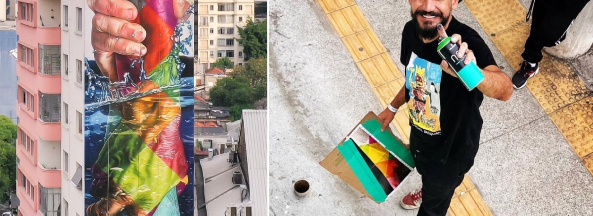 Eduardo Kobra i jego mural Ręka Boga