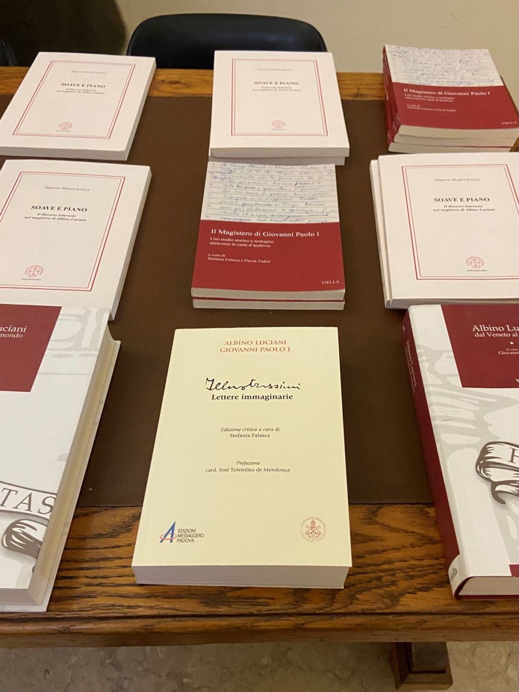 Books on John Paul I and his pontificate, including the critical editino of Illustrissimi (the Illustrious Ones) at a conference on this Pope and his library at the Pontifical Gregorian University in Rome on November 24, 2023
