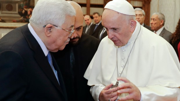 Pope Francis receives Mahmoud Abbas in 2018