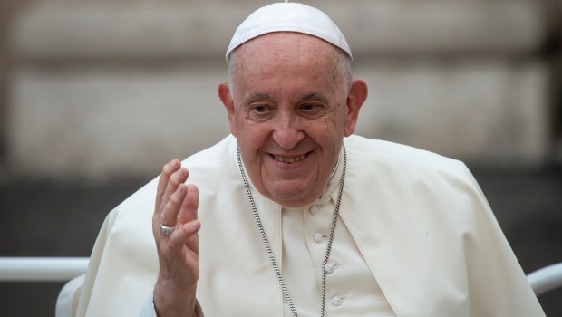 Pope Francis during his weekly general audience in Saint Peter's square at the Vatican