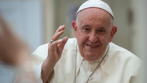Pope Francis during his weekly general audience in Saint Peter's square at the Vatican