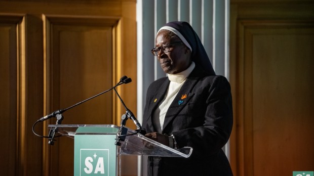 Sr. Patricia Ebegbulem receives Sisters Against Trafficking Award