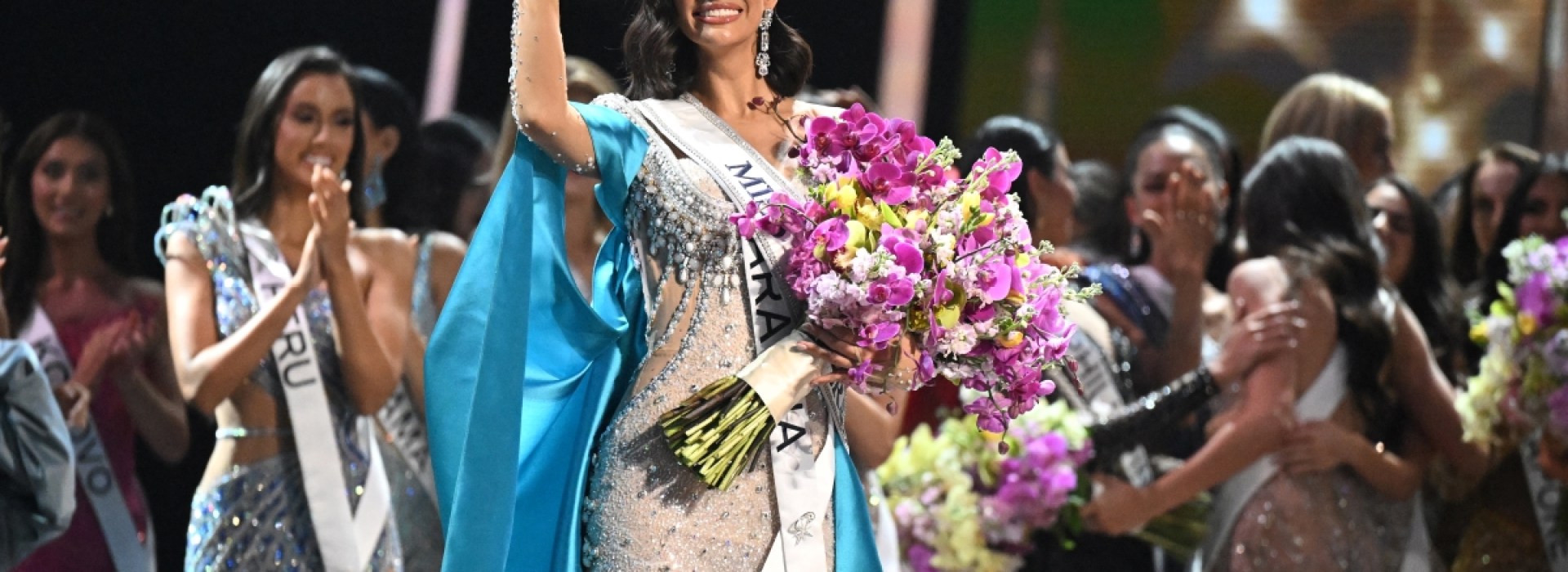 The newly crowned Miss Universe, Sheynnis Palacios from Nicaragua.