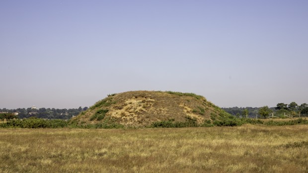 WOODBRIDGE, UNITED KINGDOM - Aug 07, 2020: Sutton Hoo estate, which is a National Trust property where the Longboat burial was found.
