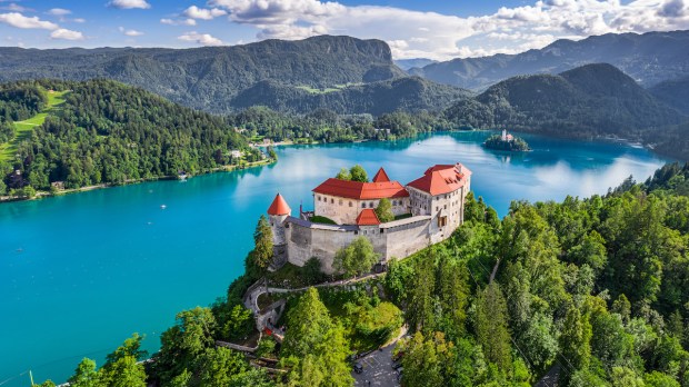 Lake Bled, Slovenia, with castle