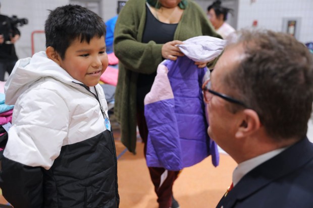 Coats for Kids recipient in Saskatchewan