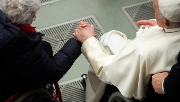 Pope Francis during his weekly general audience in Paul VI Hall