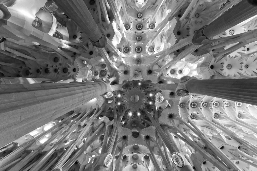 La Sagrada Familia in Barcelona, interior