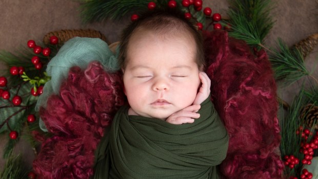 newborn baby Christmas