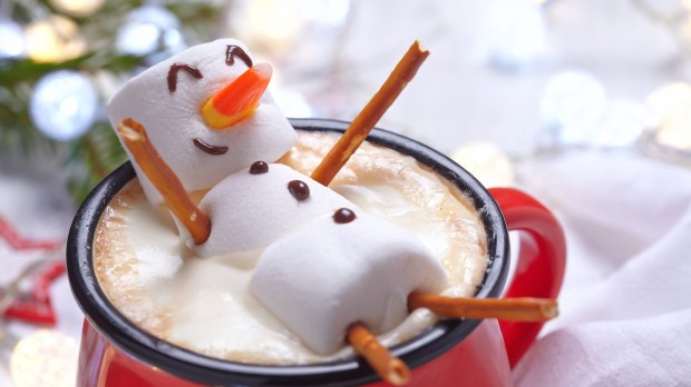 snowman Christmas hot chocolate