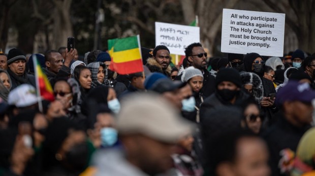 Protest concerning Ethiopian Christians