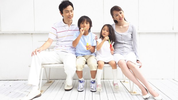 Japanese Family of Four