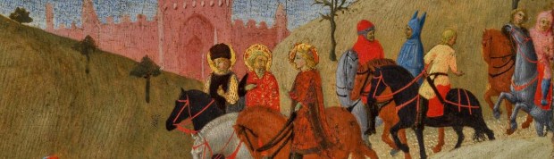 The Journey of the Magi by Sassetta (Stefano di Giovanni), Metropolitan Museum of Art, Detail