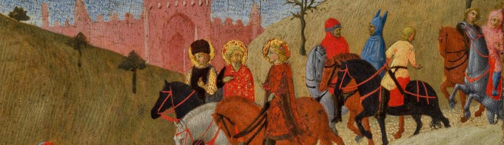 The Journey of the Magi by Sassetta (Stefano di Giovanni), Metropolitan Museum of Art, Detail