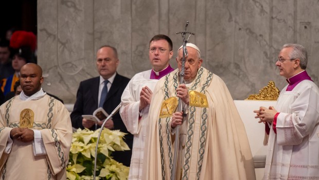 Pope Francis celebrates New Year's Day mass at St. Peter's Basilica
