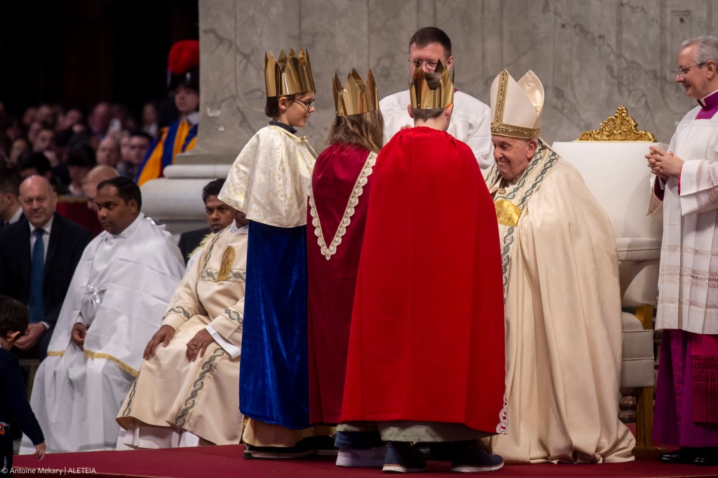 Pope Francis celebrates New Year's Day mass at St. Peter's Basilica