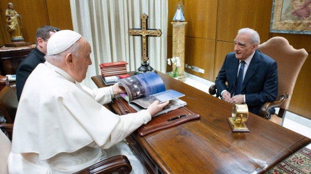 Pope Francis meets with filmmaker Martin Scorsese, January 31, 2024